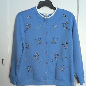Rebecca Malone Women Jacket with Colorful Embroidery Ladybug